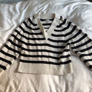 A New Day Black and White Knit Sweater